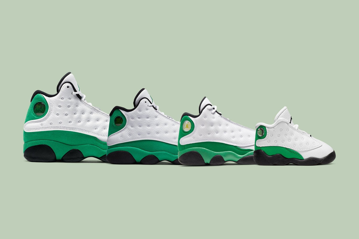Air Jordan 13 Retro "Lucky Green" - White/Black