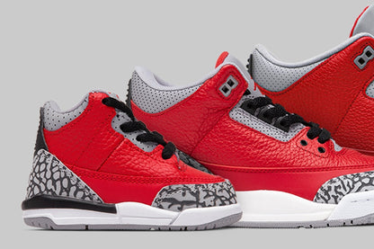 Air Jordan 3 Retro SE (GS) Fire Red - Fire Red/Cement Grey/Black
