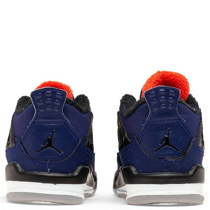 Air Jordan 4 Retro (TD) "Loyal Blue" - Loyal Blue/Black/Habanero Red