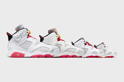 Air Jordan 6 Retro (PS) "Hare" - Neutral Grey/Black/White/True Red