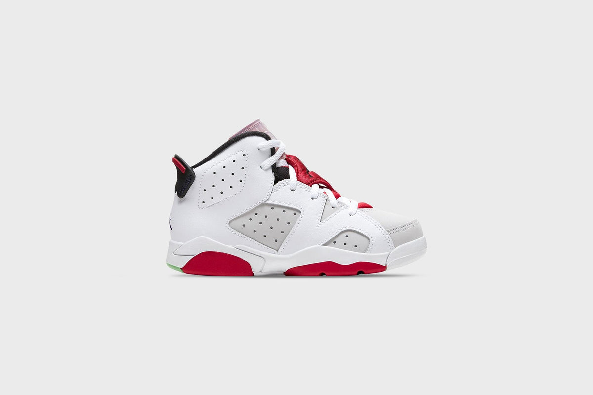 Air Jordan 6 Retro (PS) "Hare" - Neutral Grey/Black/White/True Red