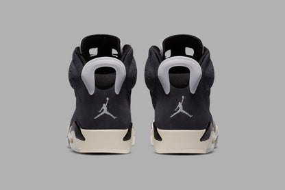 Women's Air Jordan 6 Retro "Light Smoke" - Black/Chrome