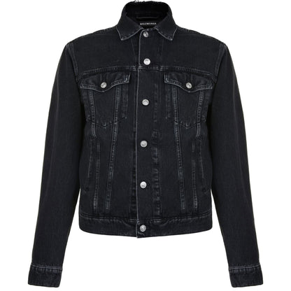 Balenciaga Politcal Logo Denim Jacket