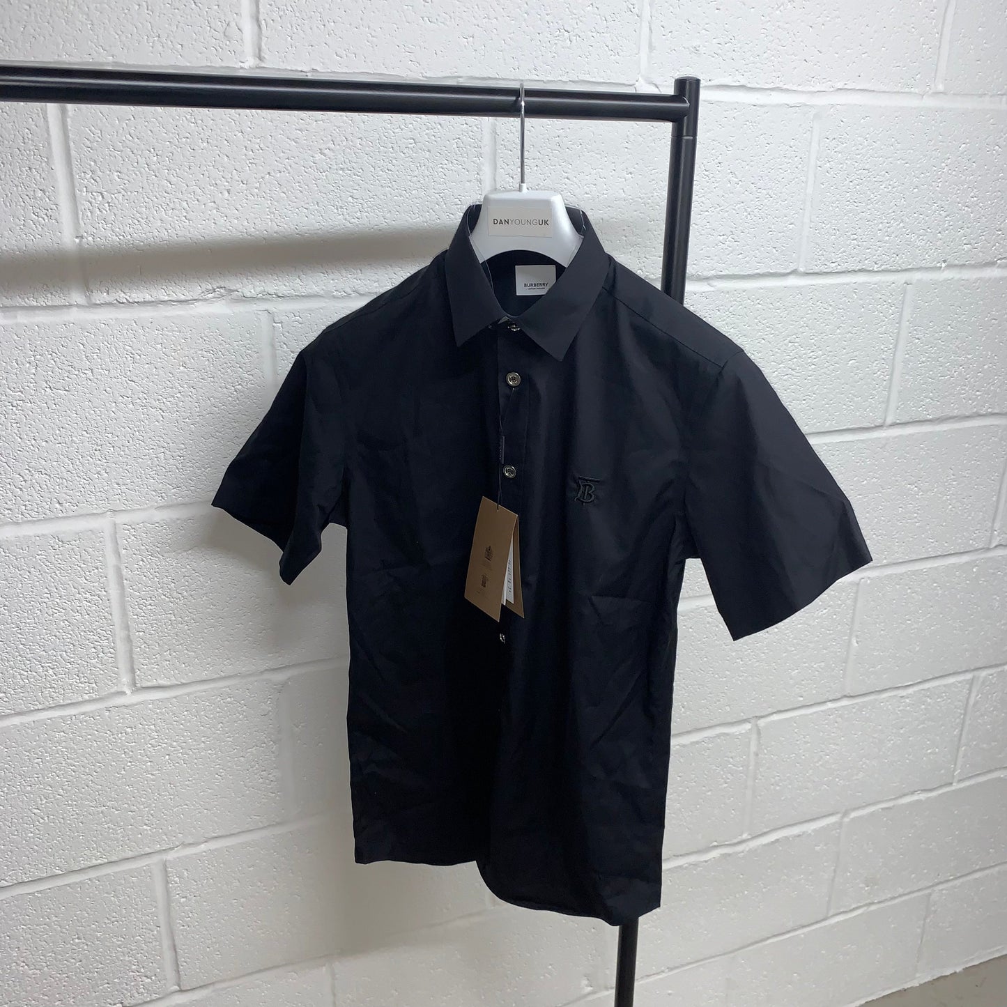 Burberry Sherrington Black Short Sleeve Shirt