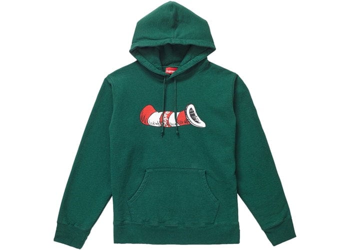 CAT IN THE HAT HOODED SWEATSHIRT GREEN