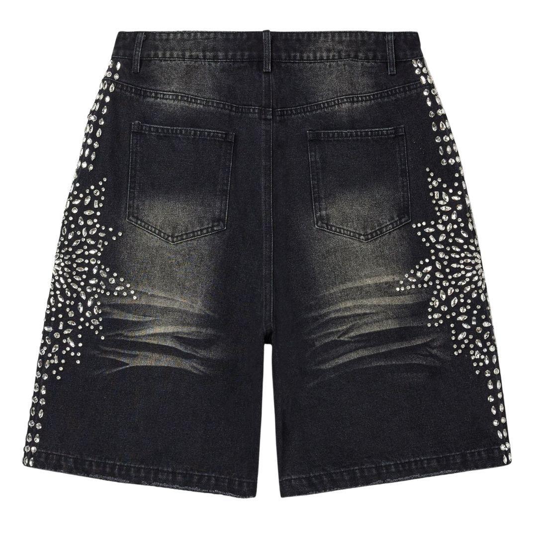 VALE FOREVER SIREN DENIM SHORTS BLACK