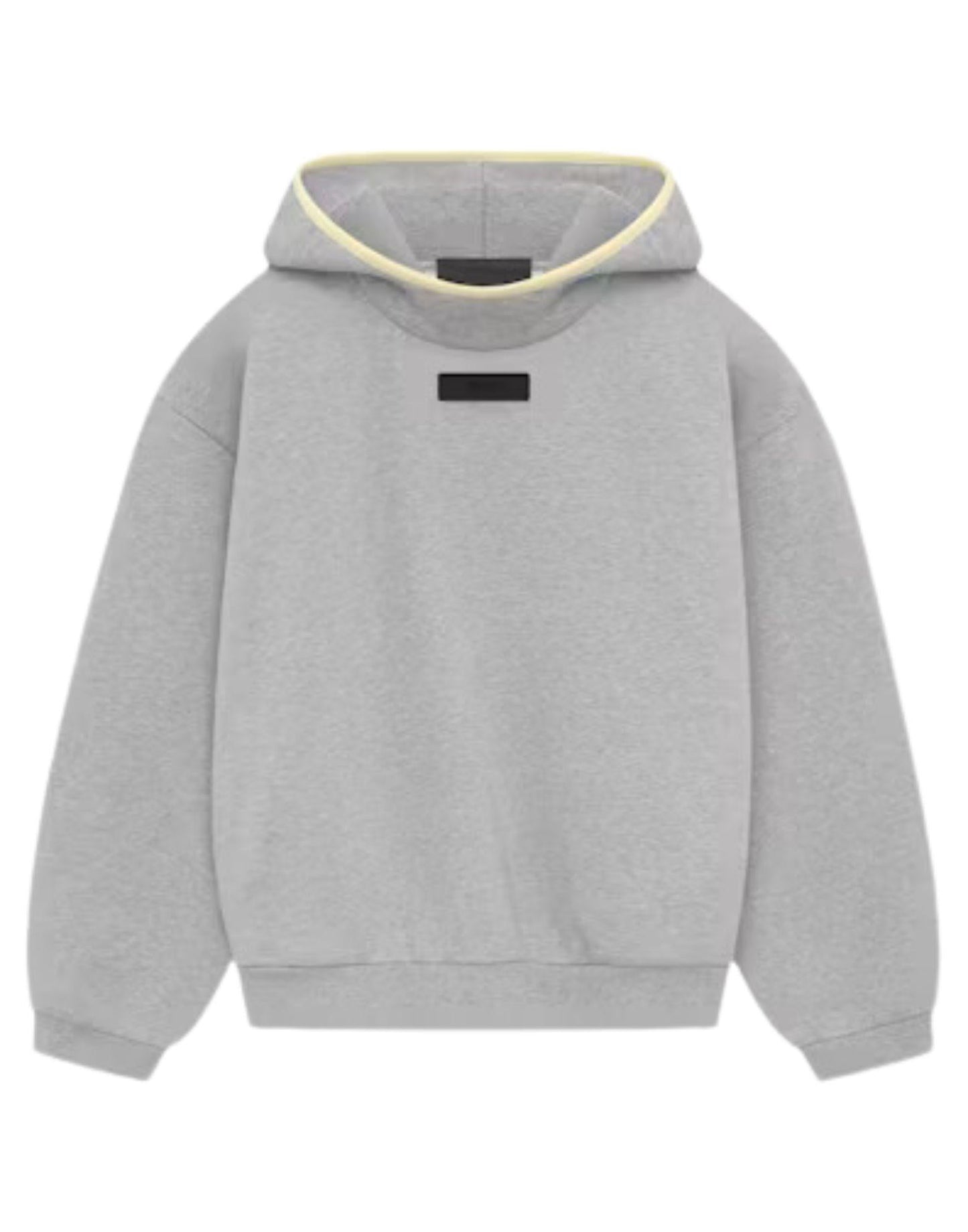 ESSENTIALS FOG CHEST LOGO HOODIE LIGHT HEATHER GARDEN YELLOW