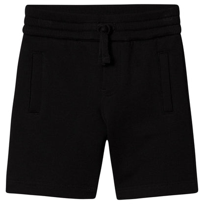 Dolce & Gabbana Black Plaque Sweatshort