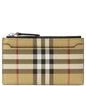 Burberry Check Zip Card Case