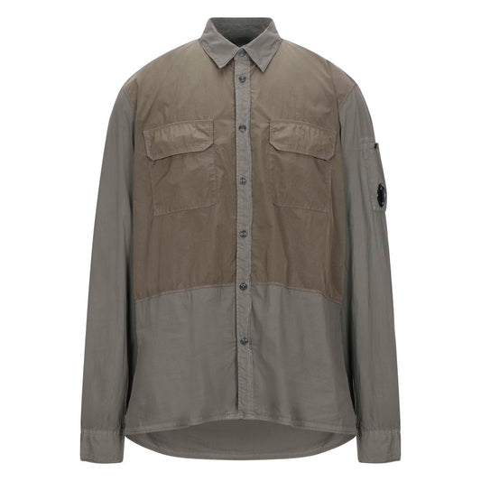 CP Company 50 Fili Mixed Arm Lens Overshirt