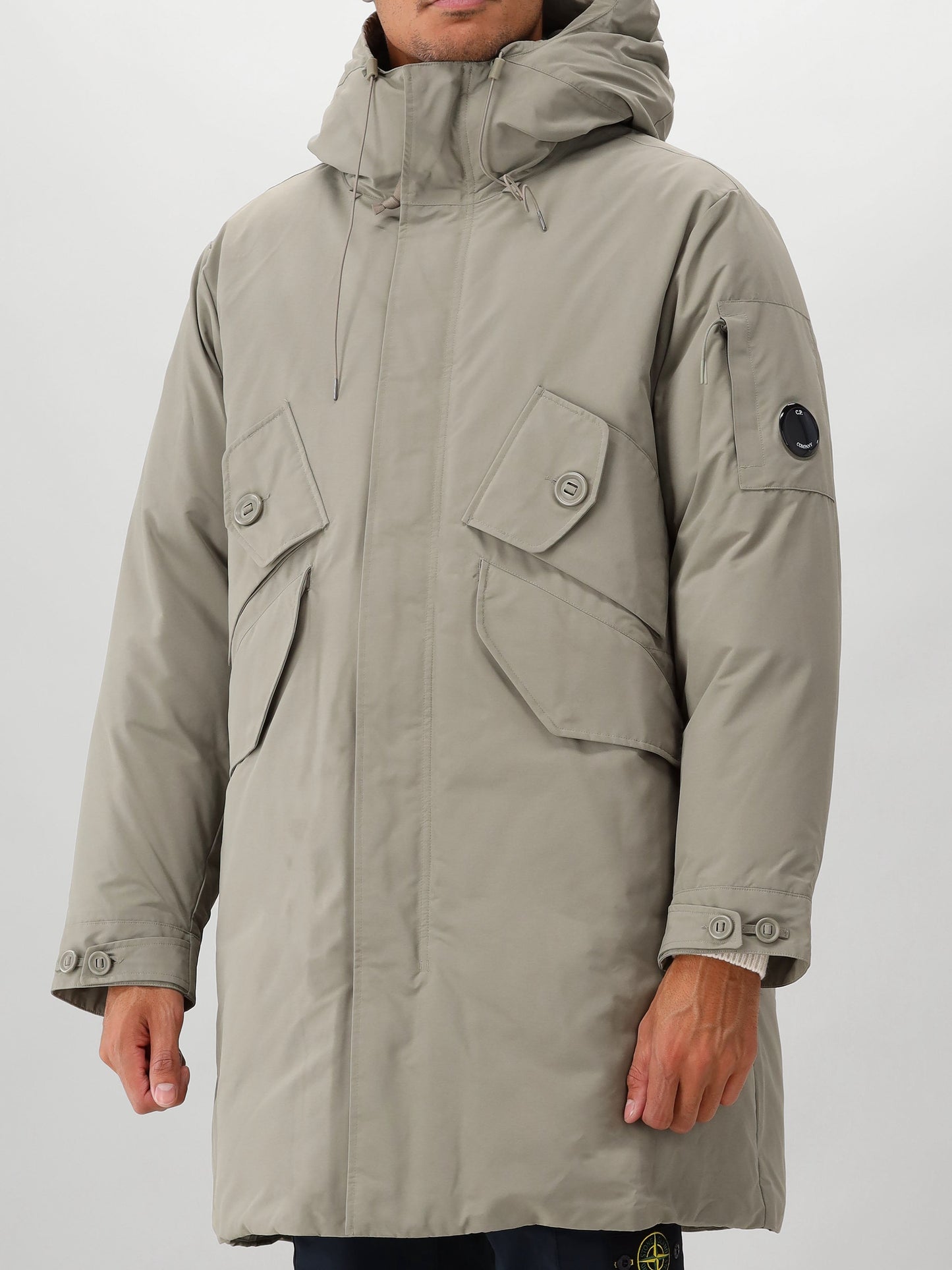 C.P. Company Jas Groen Long Jacket Recycled