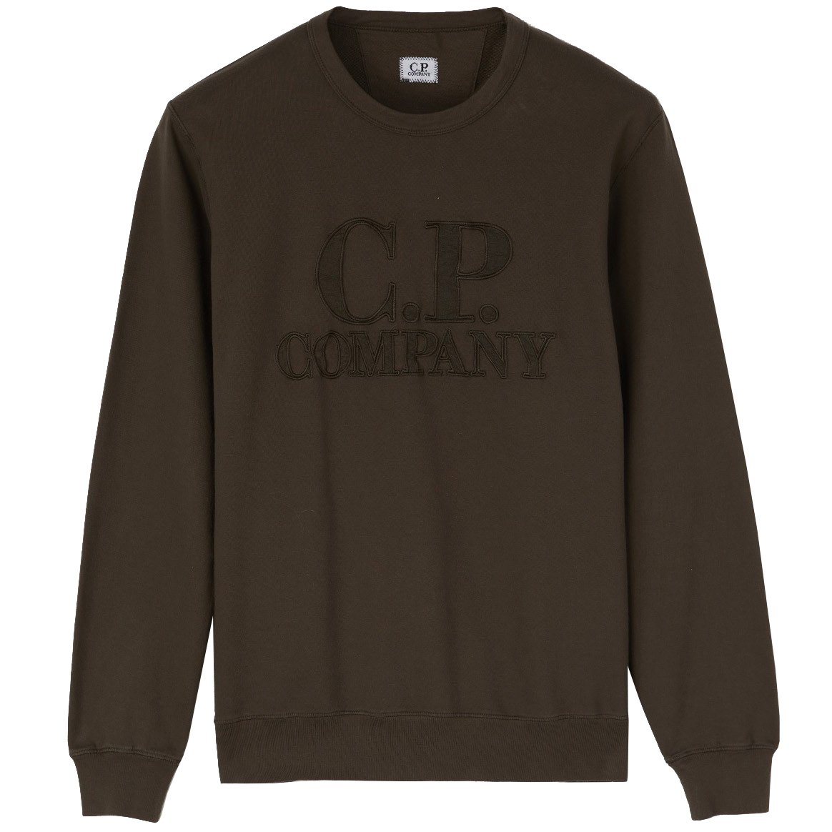 CP Company Khaki Embroidered Crewneck