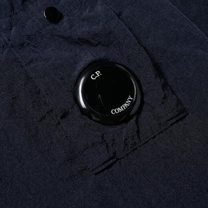 CP Company Navy Nylon Zip Overshirt