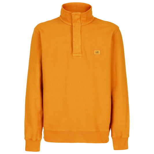 CP Company Orange Stand Collar Sweatshirt