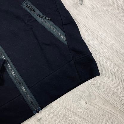 CP Company Raised Fleece Zip Hoodie - Black