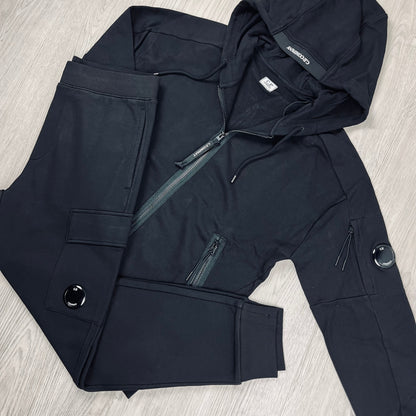 CP Company Raised Fleece Tracksuit - Black