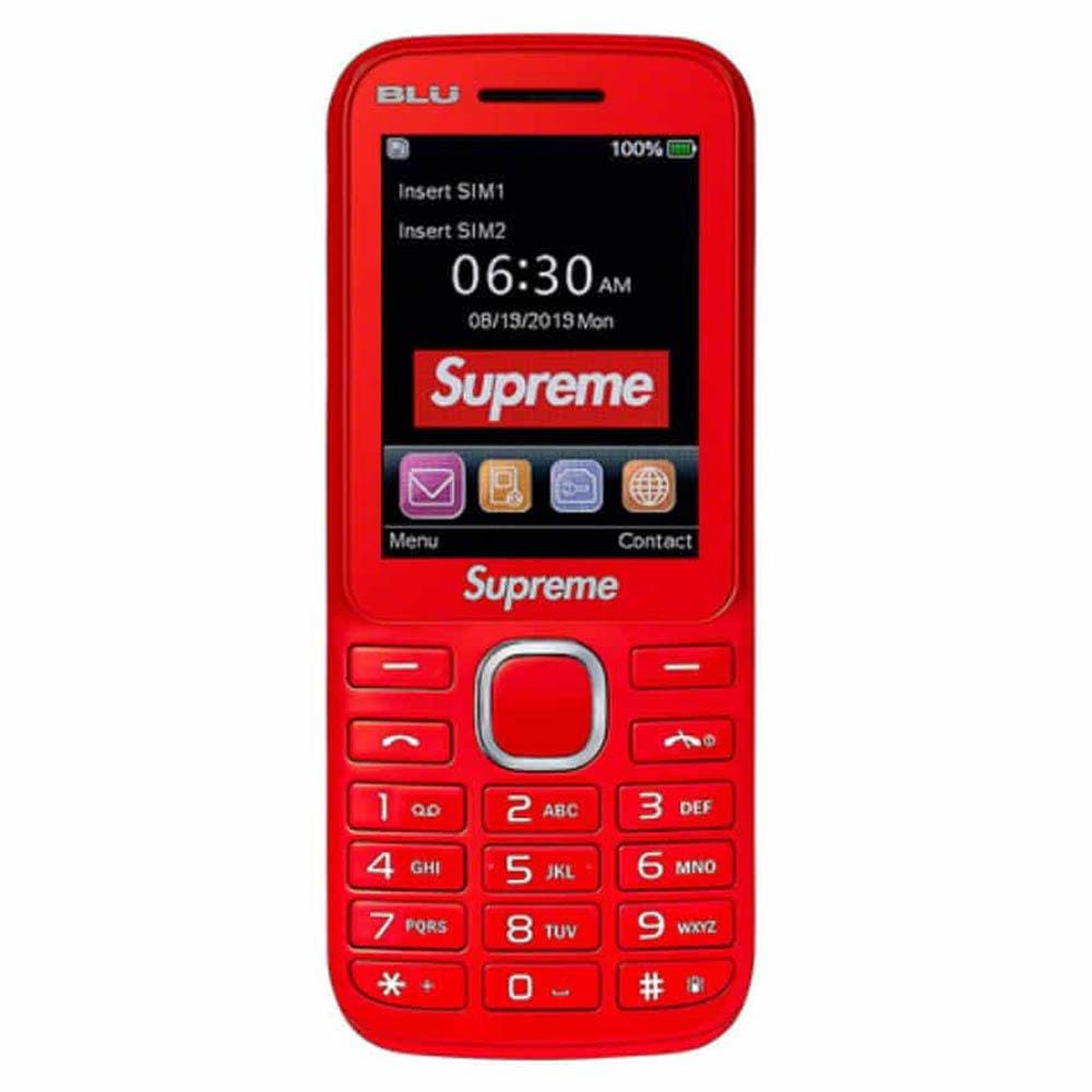 SUPREME BLU BURNER PHONE RED
