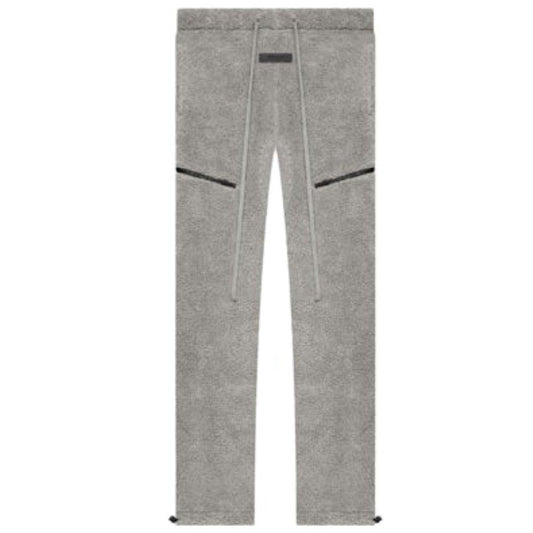 ESSENTIALS FOG POLAR FLEECE SWEATPANTS DARK HEATHER OATMEAL