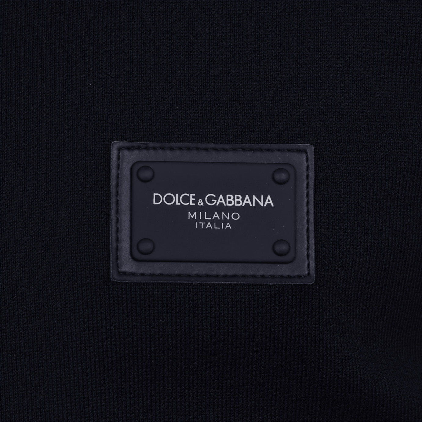 Dolce & Gabbana Rubber Plaque Zip Hoodie