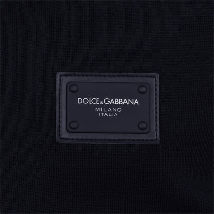 Dolce & Gabbana Rubber Plaque Zip Hoodie