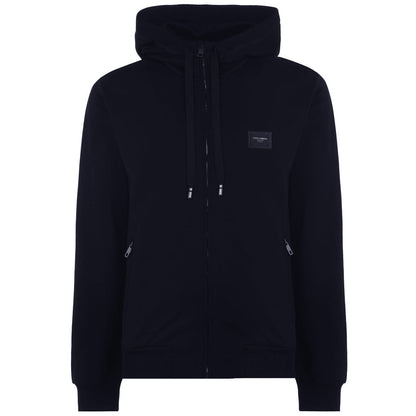 Dolce & Gabbana Rubber Plaque Zip Hoodie