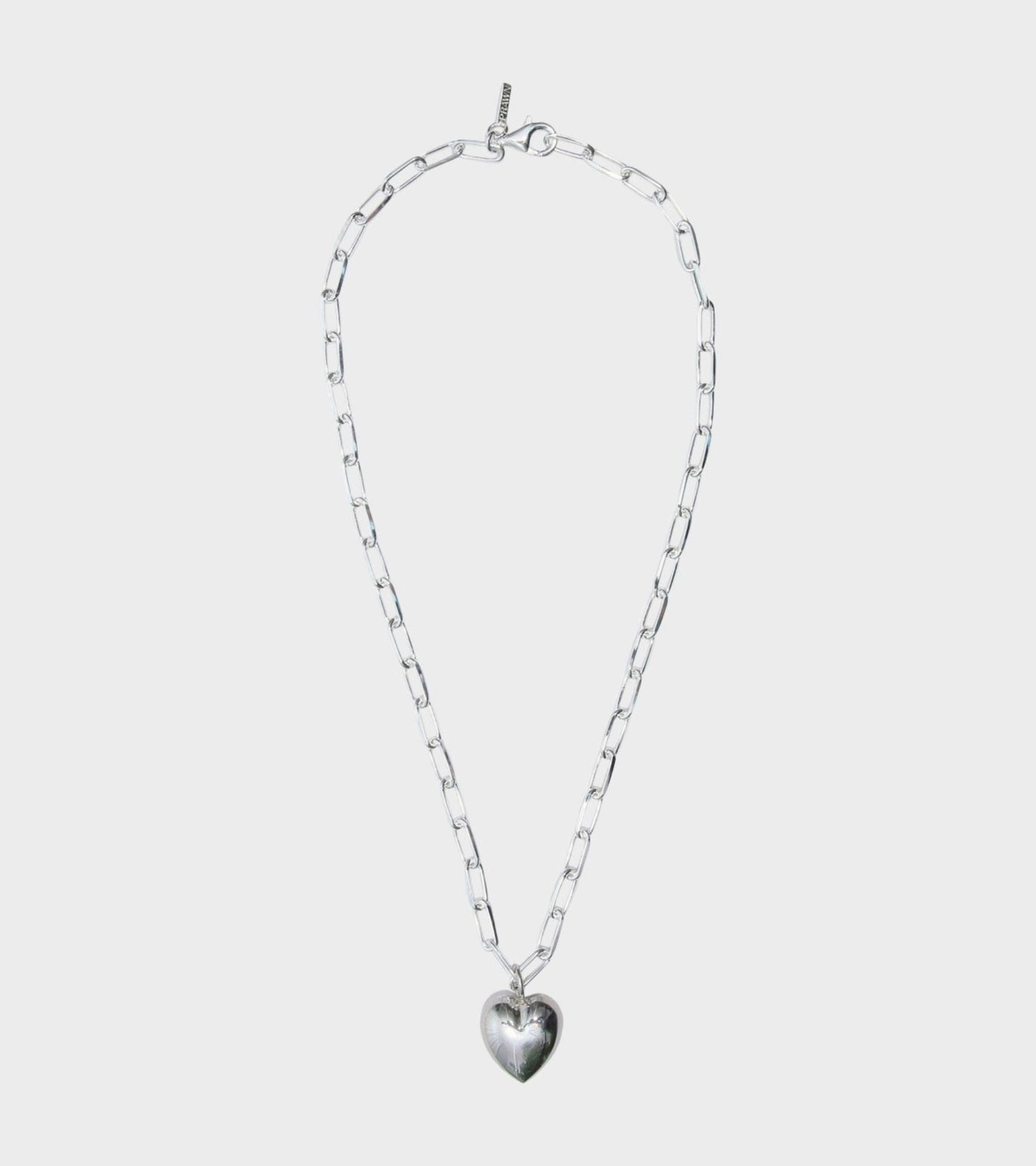 Heart Necklace Silver
