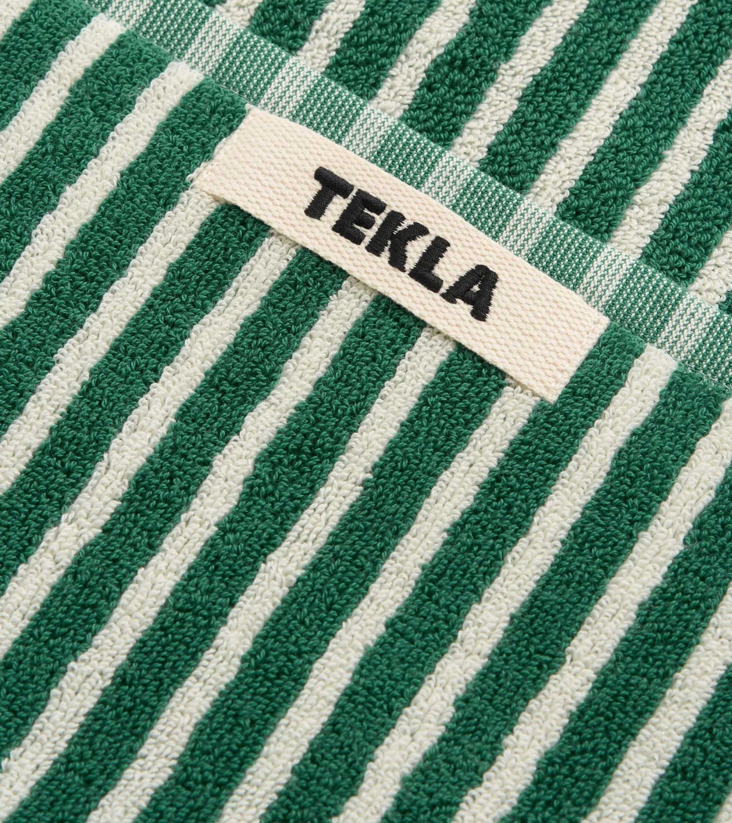 Guest Towel 30x50 Teal Green Stripes