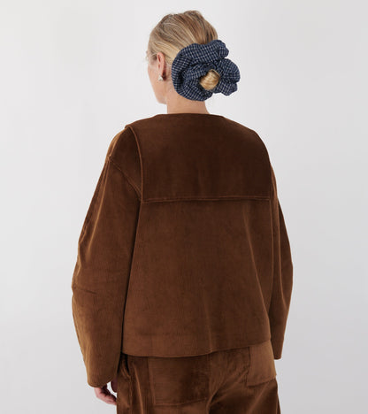 Cotton 8 Wale Cord Ellie Jacket Tan