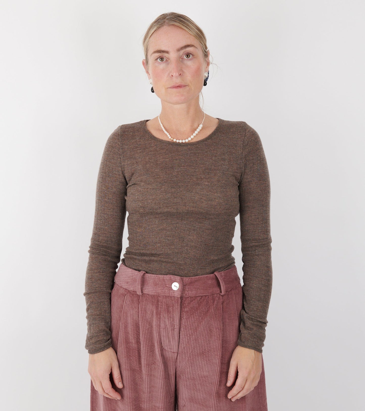 101 Wool Rib Brown