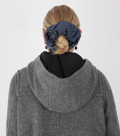 Hooded Wool Coat Grey