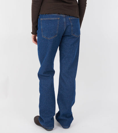 Cooper Highwaist Straight Jeans Mid Blue