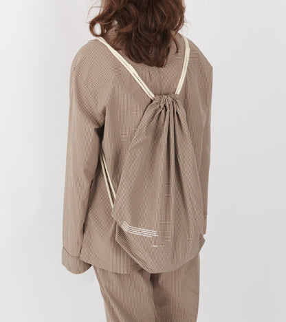 Classic Pyjamas Check Mix Fossil