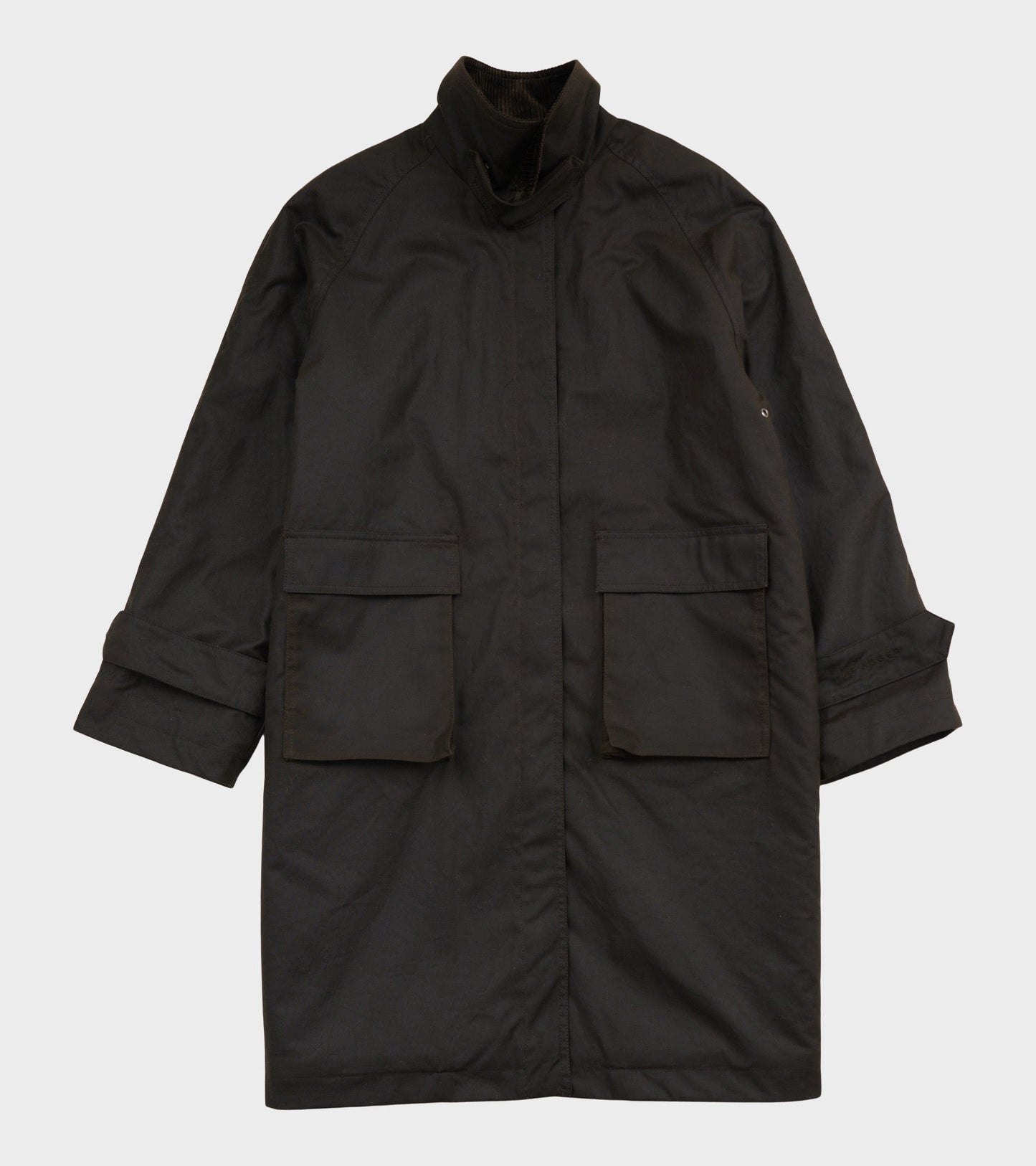 Oilskin Coat Dark Brown