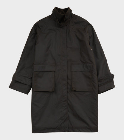 Oilskin Coat Dark Brown