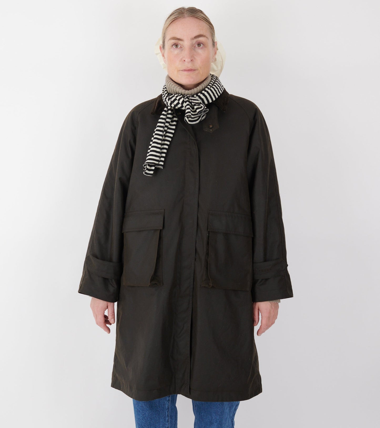 Oilskin Coat Dark Brown
