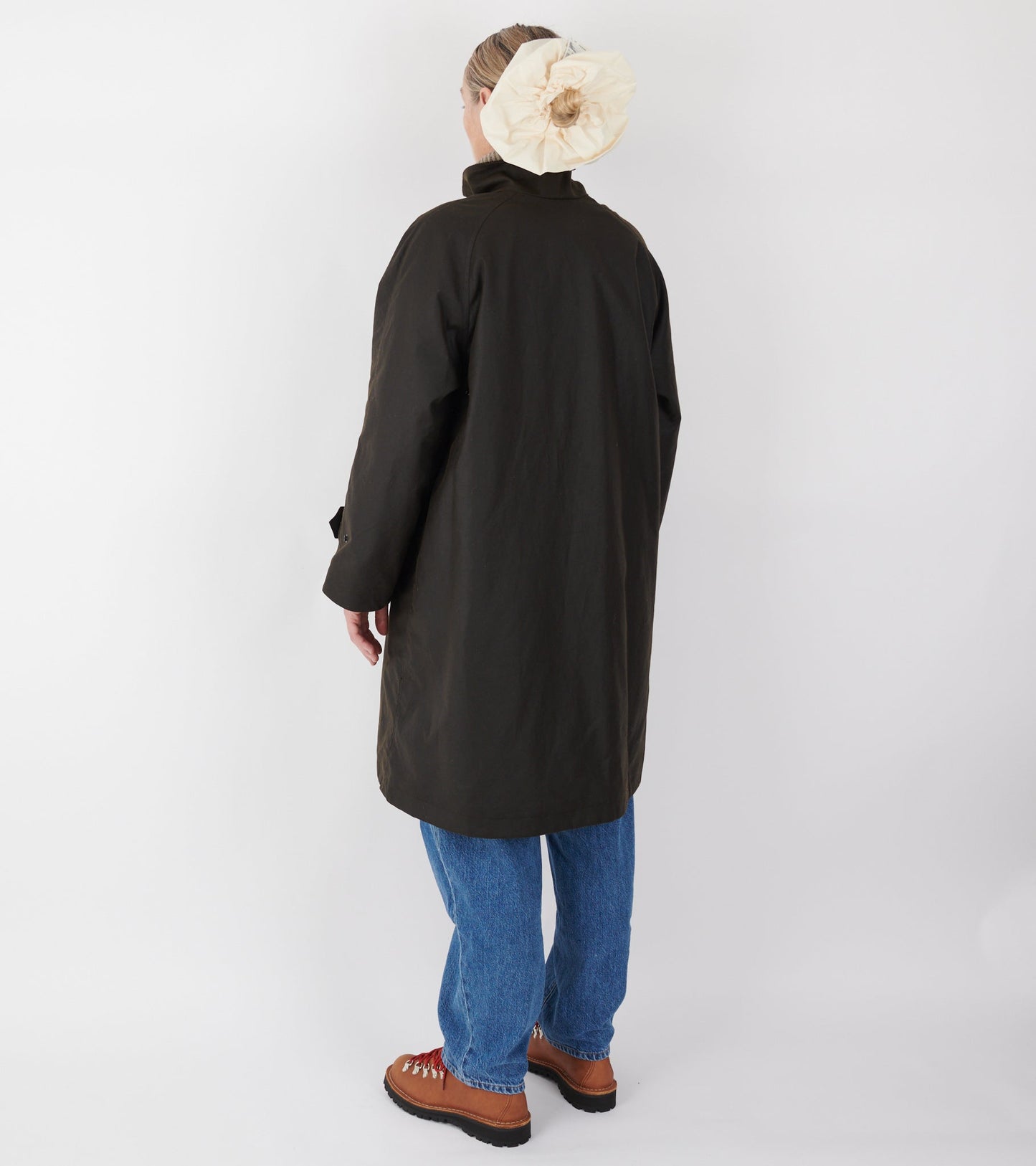 Oilskin Coat Dark Brown
