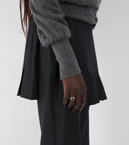 Petite Lago Onyx Ring Silver