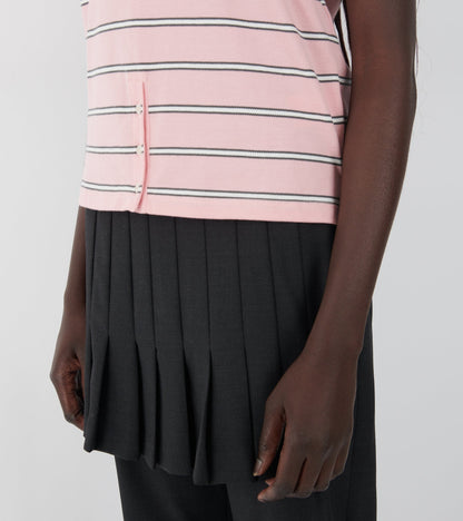 Julieta Striped S/S Polo Pink