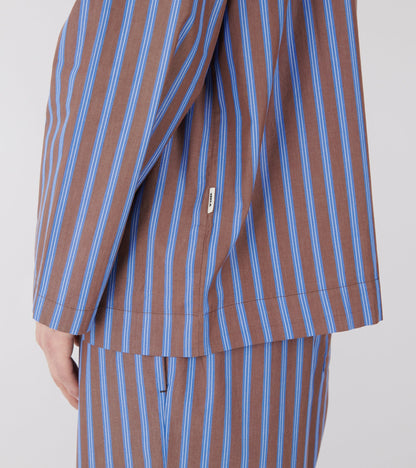 Pyjamas Shirt - Chestnut Stripes