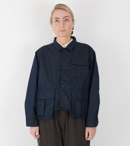 Chambray Short Fisherman Jacket Dark Navy