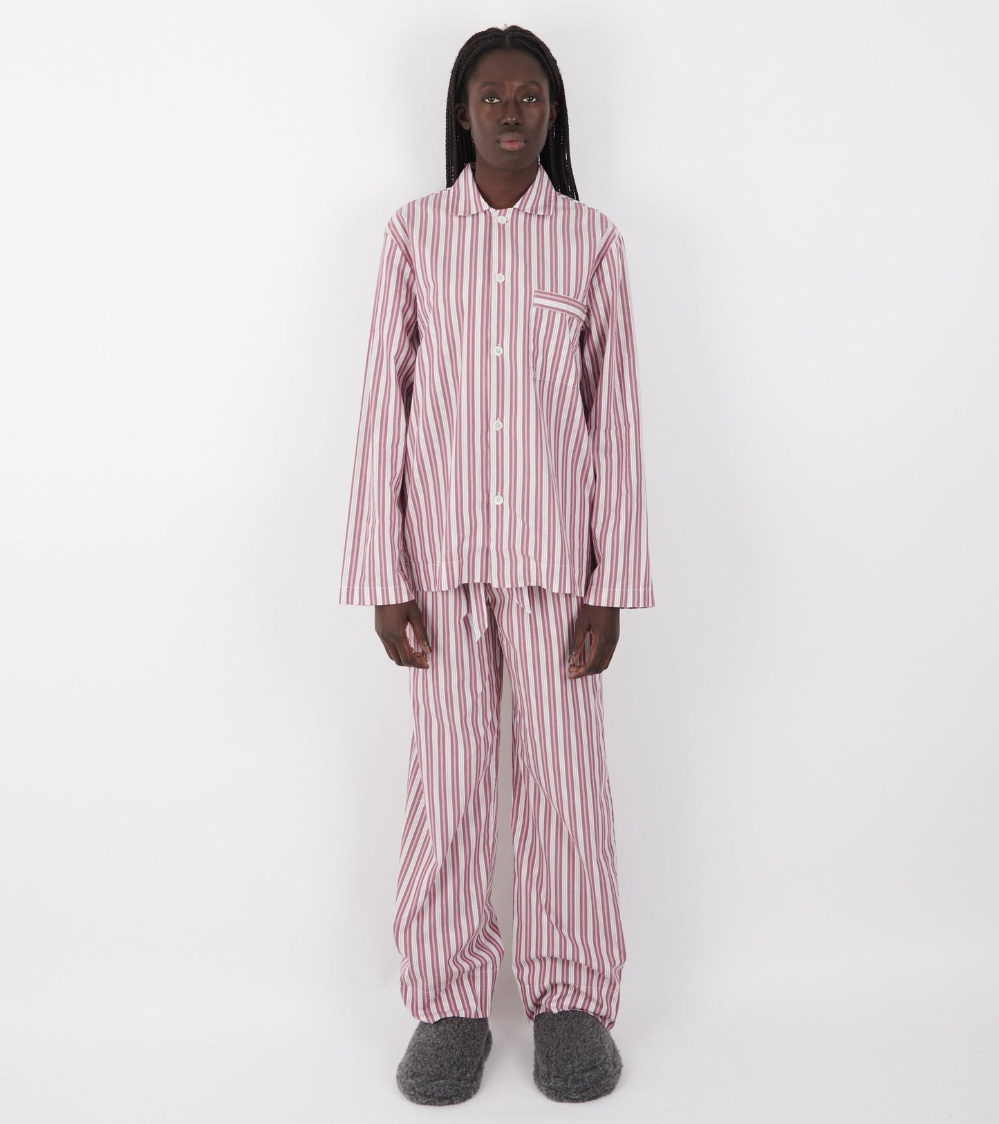 Pyjamas Shirt Rhubarb Stripes