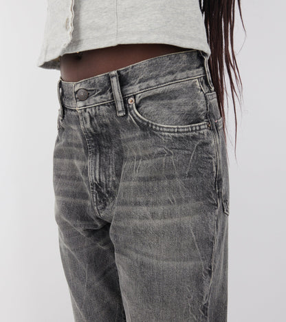 2025F Gothik Fitted Jeans Washed Black