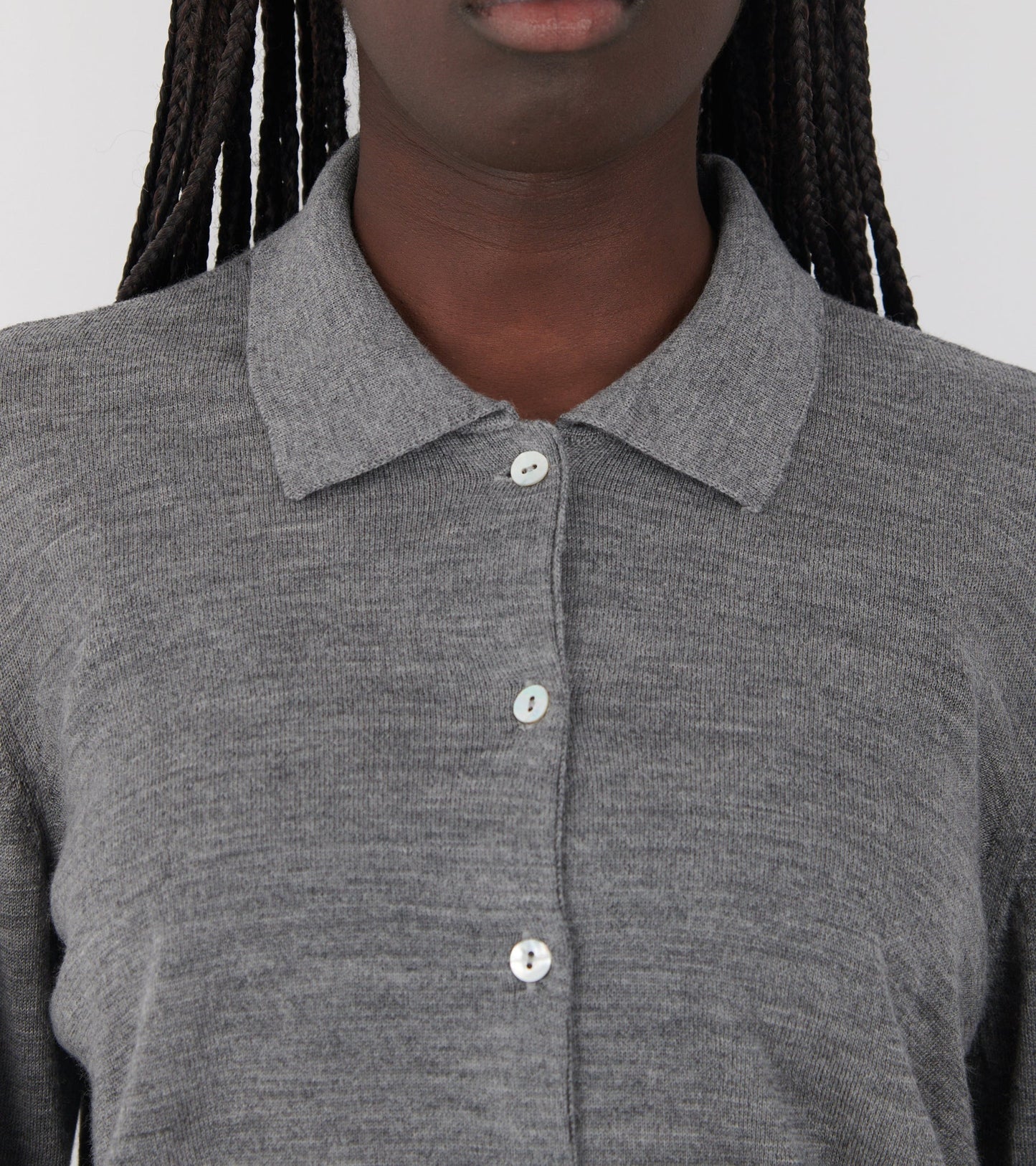Amethyst Cardigan Grey Melange