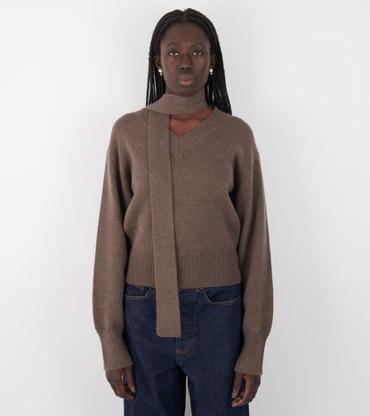 Nanna Knit Sweater Taupe