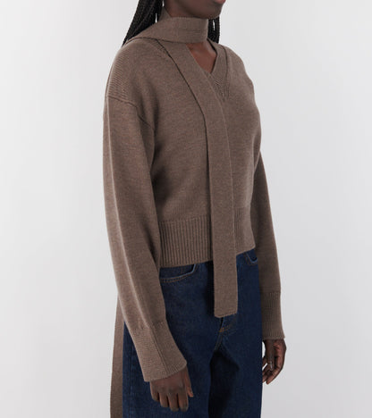 Nanna Knit Sweater Taupe