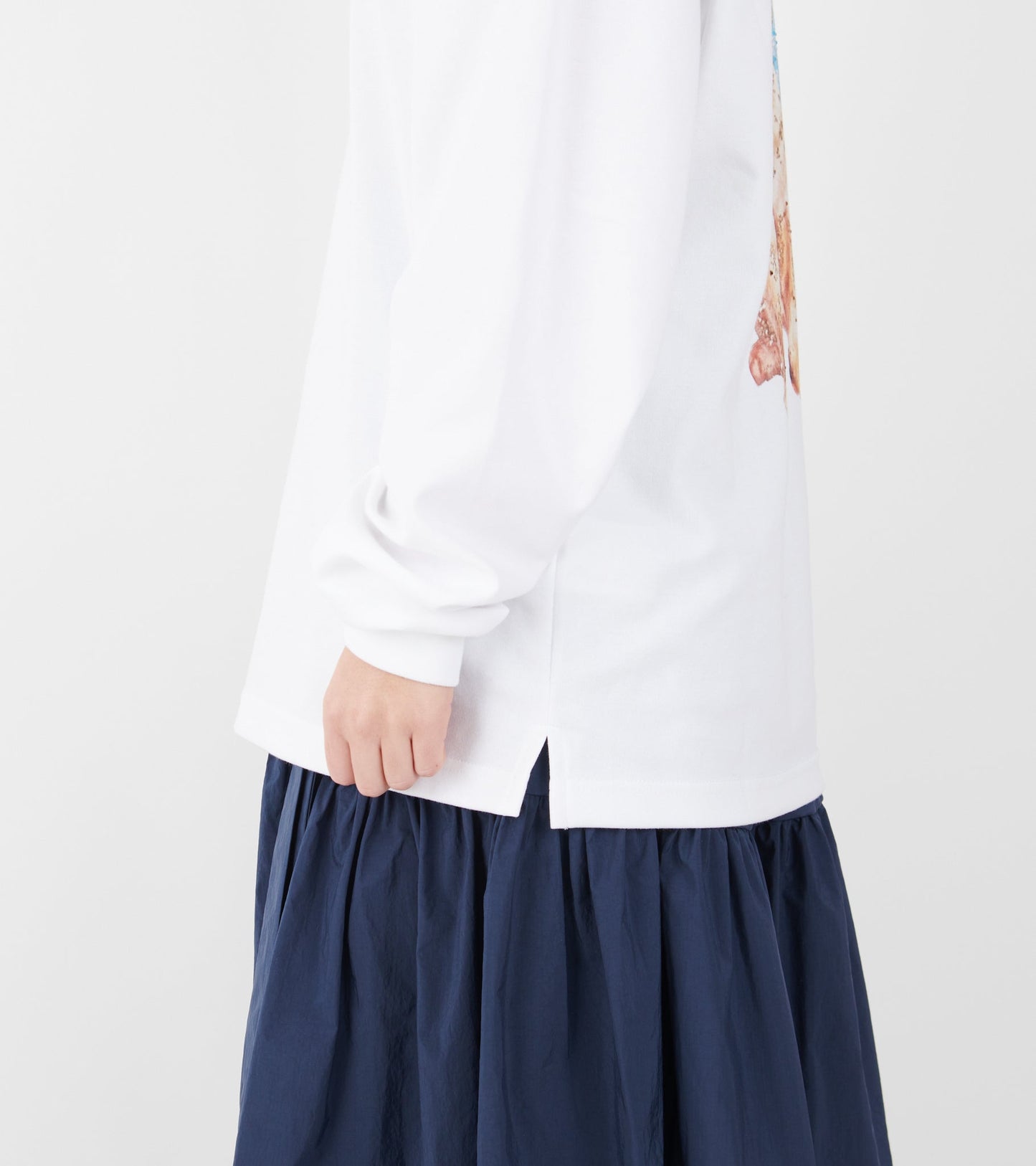 Oversized L/S Dog T-shirt White