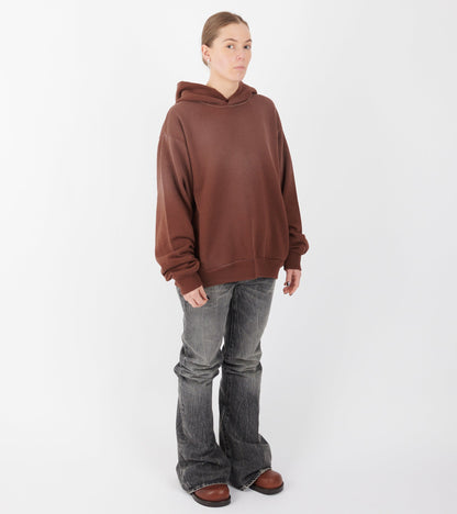 Logo Hooded Sweater Chocolate Brown
