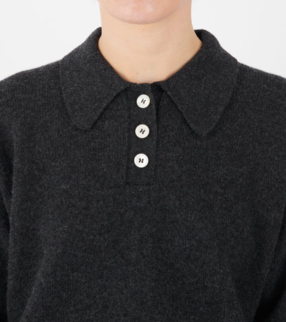 Edie Polo Shirt Charcoal Grey