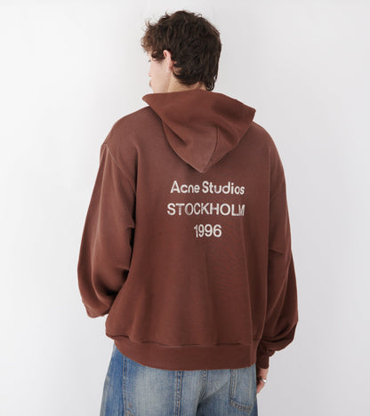 Logo Hooded Sweater Chocolate Brown