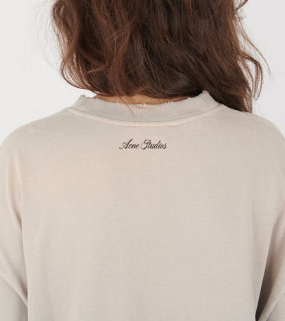 Layered Print T-shirt Light Grey